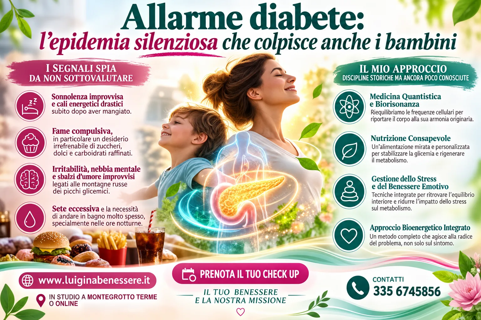 Copertina articolo: allarme diabete e bambini