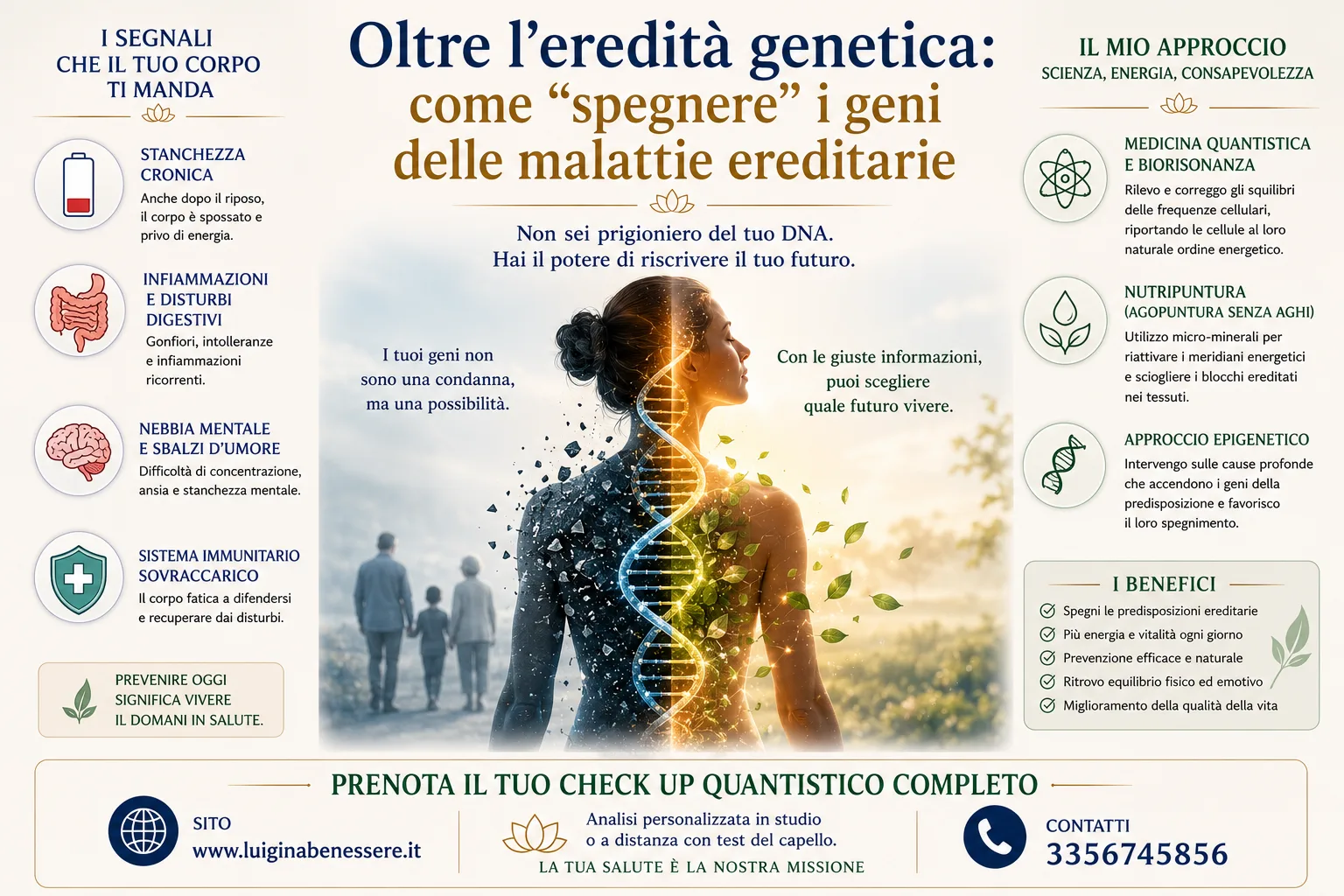 Copertina articolo: eredità genetica ed epigenetica