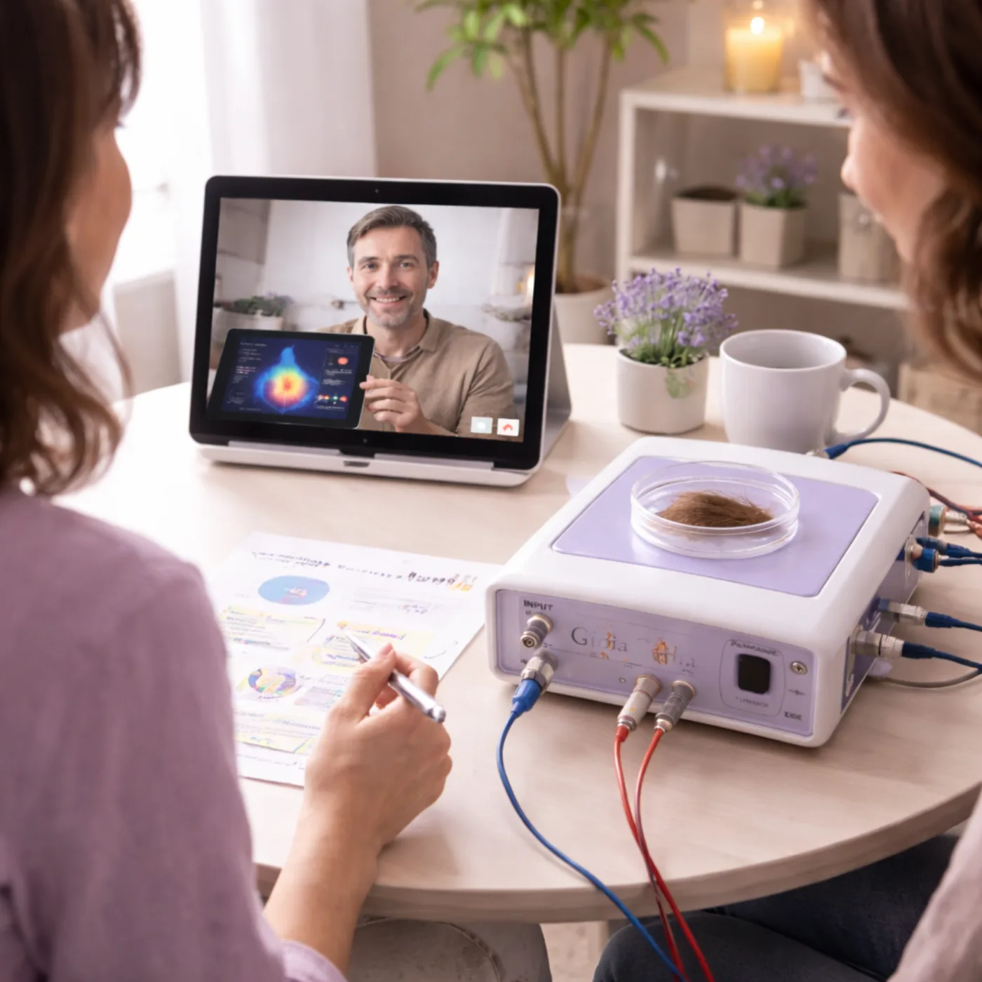 Check-up quantistico a distanza in videochiamata