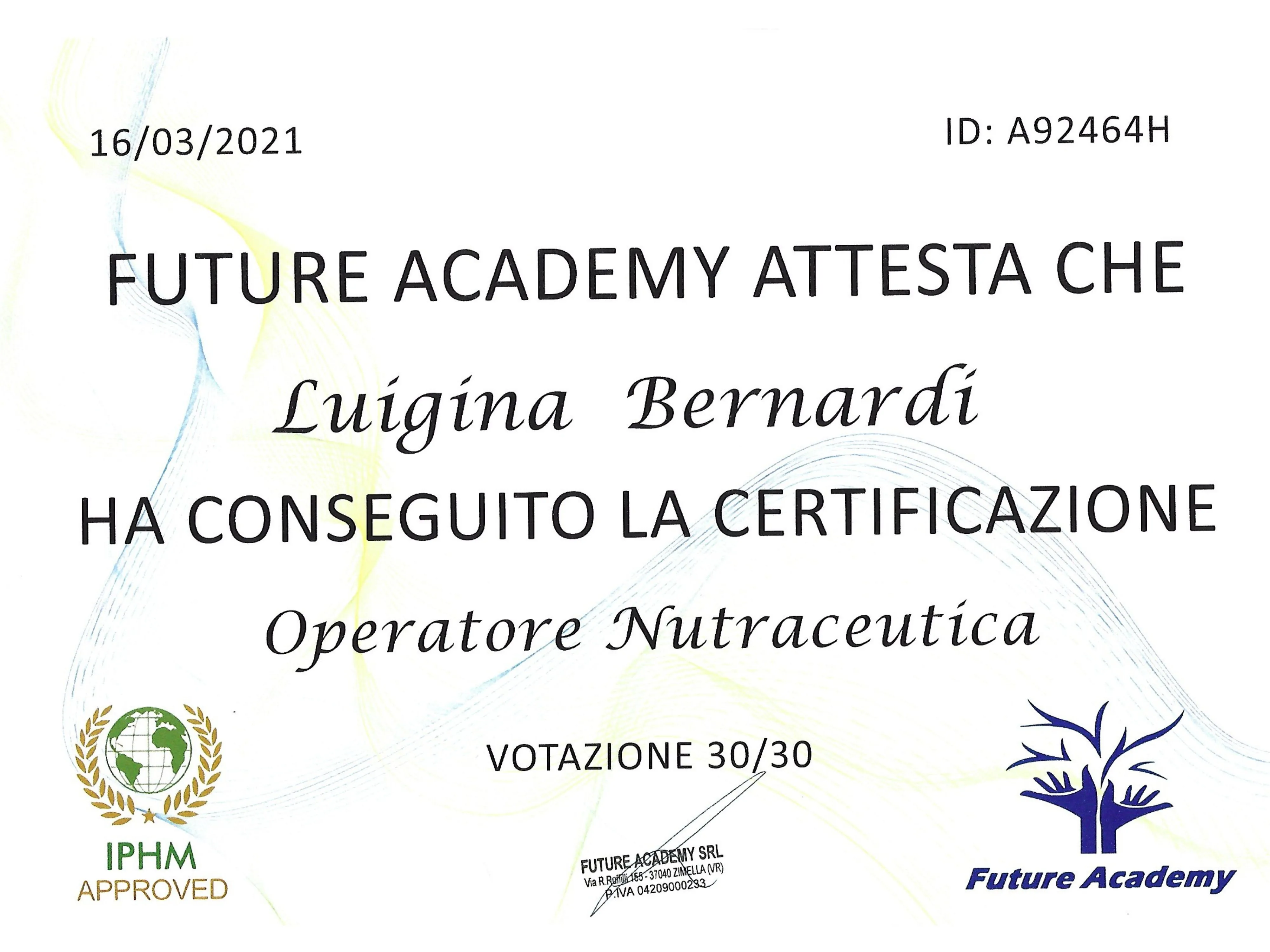 Attestato 15